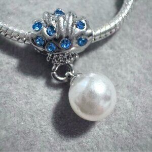 Sea Shell and Pearl Charm‎ fits PANDORA